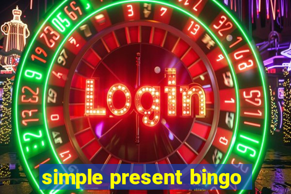 simple present bingo