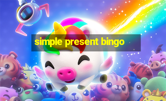 simple present bingo