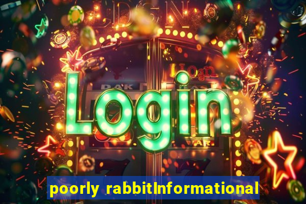 poorly rabbitInformational