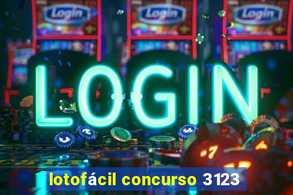 lotofácil concurso 3123