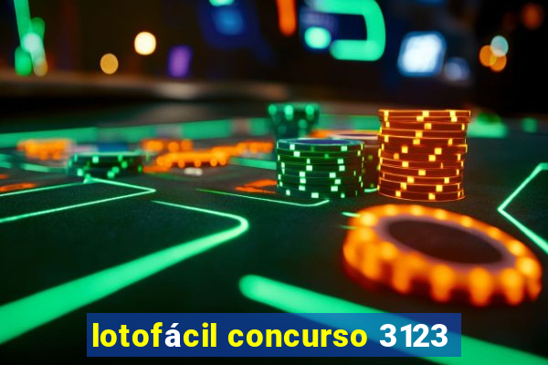 lotofácil concurso 3123