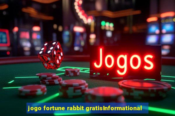 jogo fortune rabbit gratisInformational