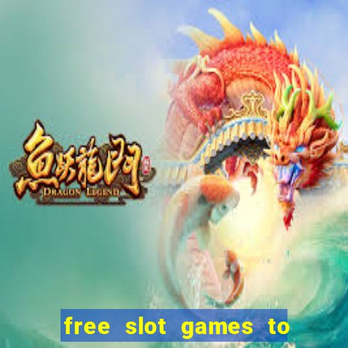 free slot games to win real money