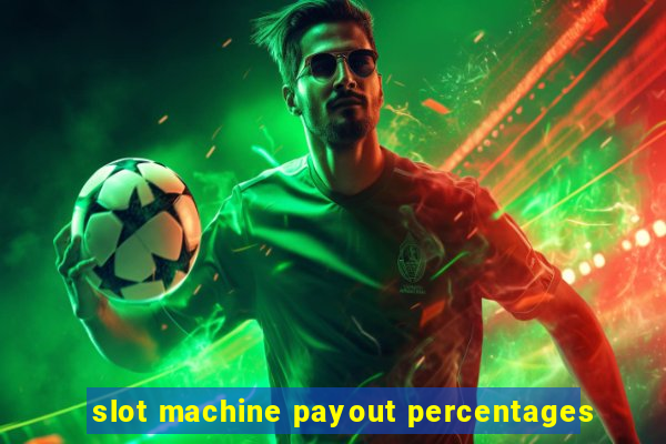 slot machine payout percentages