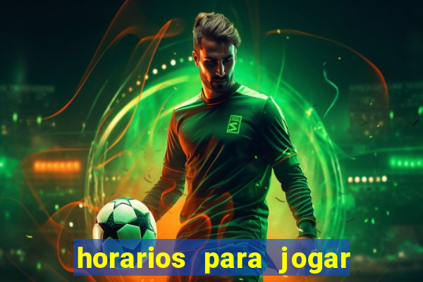 horarios para jogar fortune tiger