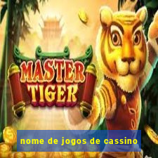 nome de jogos de cassino