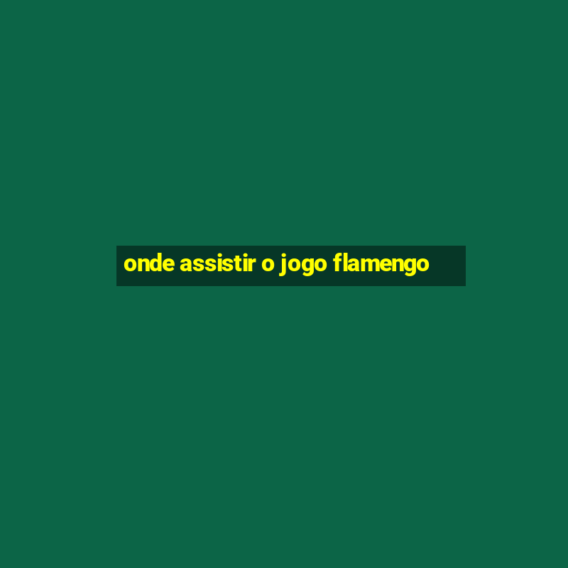 onde assistir o jogo flamengo