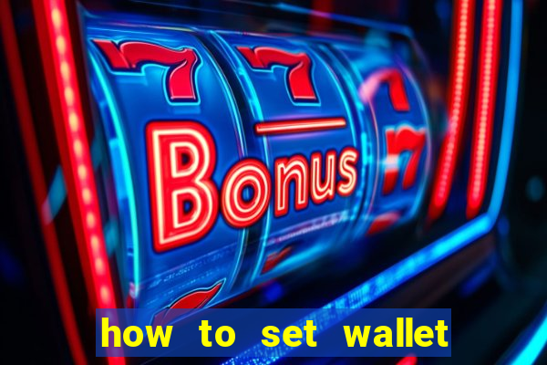 how to set wallet password in bingo plus