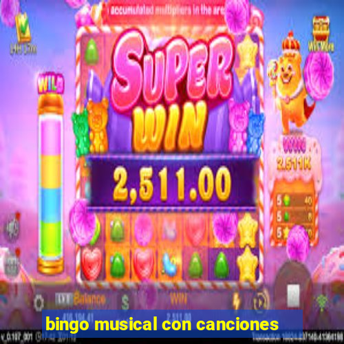 bingo musical con canciones