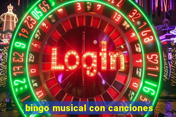 bingo musical con canciones