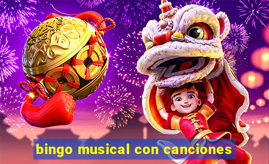 bingo musical con canciones