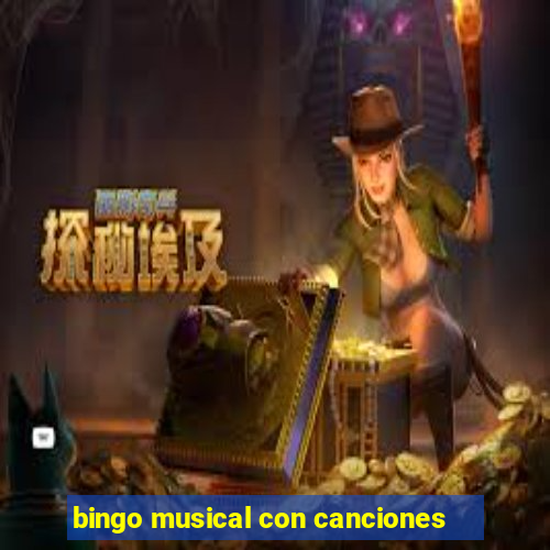 bingo musical con canciones