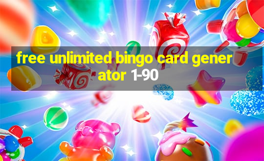 free unlimited bingo card generator 1-90