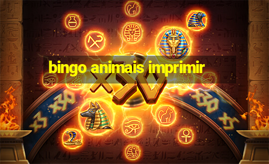 bingo animais imprimir