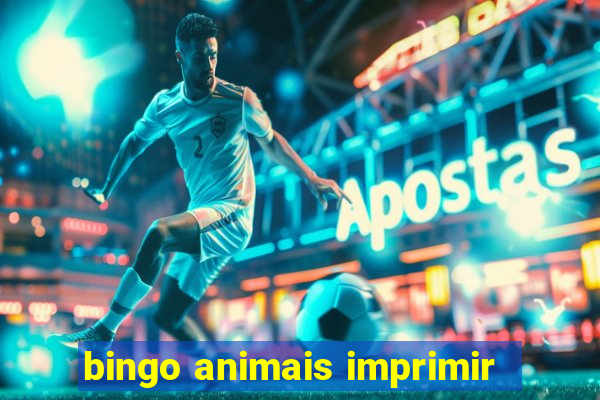 bingo animais imprimir