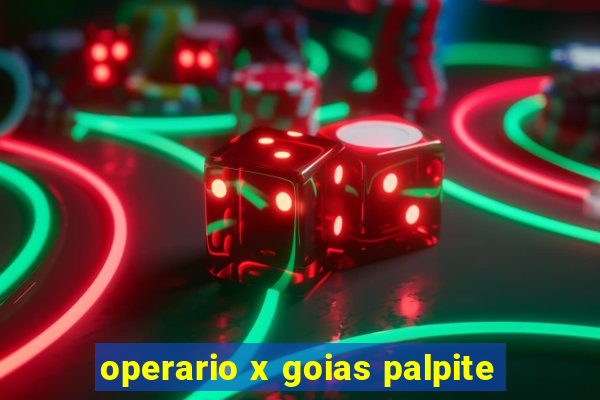 operario x goias palpite