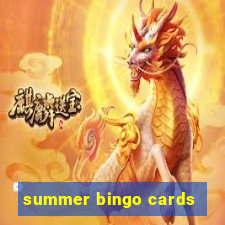 summer bingo cards