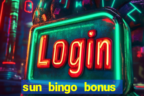 sun bingo bonus terms and conditions