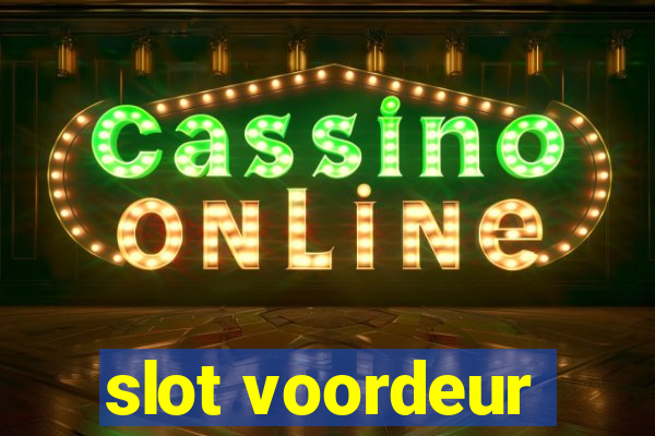 slot voordeur