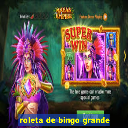 roleta de bingo grande