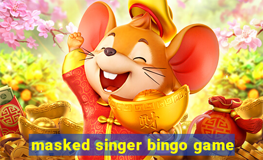 masked singer bingo game