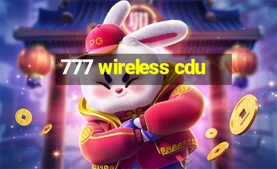 777 wireless cdu