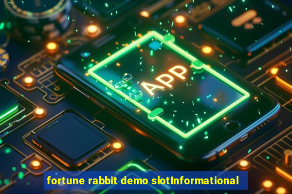 fortune rabbit demo slotInformational