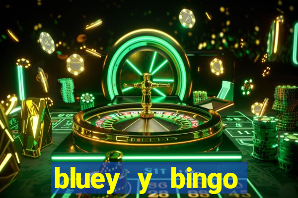 bluey y bingo bailando png