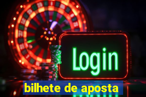 bilhete de aposta