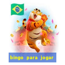 bingo para jogar com os amigos