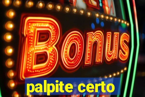 palpite certo