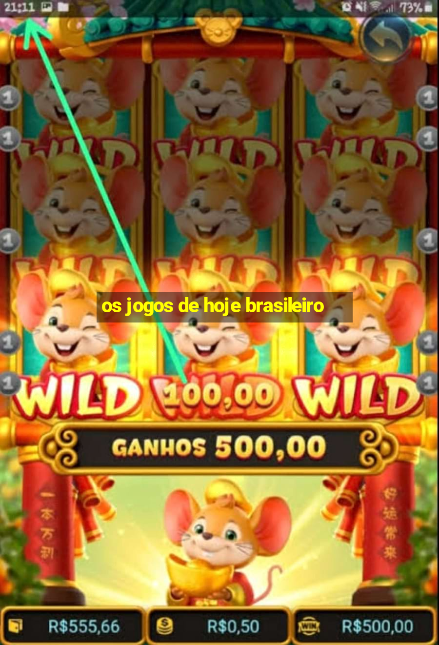 os jogos de hoje brasileiro