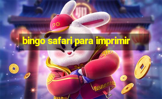 bingo safari para imprimir