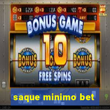 saque minimo bet