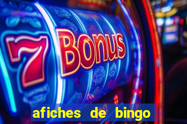 afiches de bingo para editar