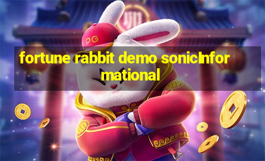 fortune rabbit demo sonicInformational