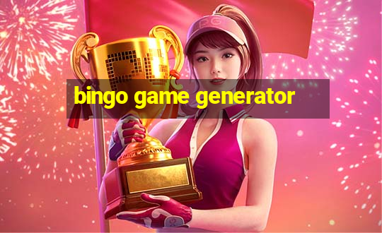 bingo game generator