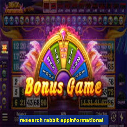 research rabbit appInformational