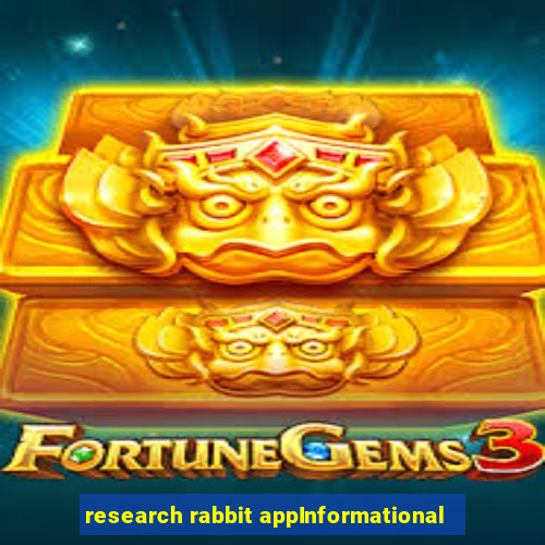 research rabbit appInformational