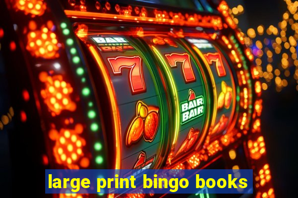 large print bingo books