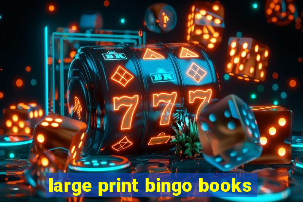 large print bingo books