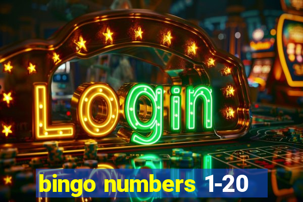 bingo numbers 1-20