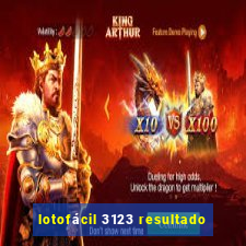 lotofácil 3123 resultado