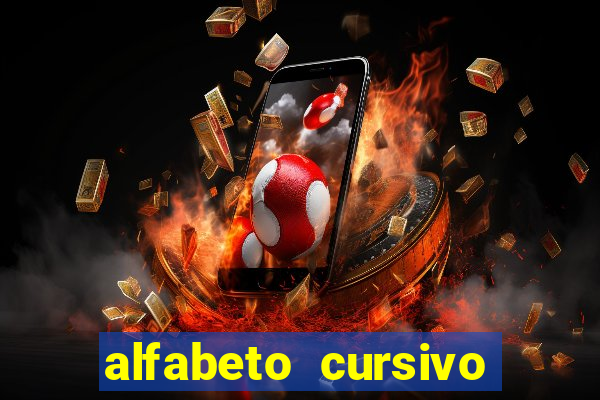 alfabeto cursivo para treinar caligrafia