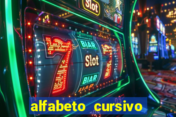 alfabeto cursivo para treinar caligrafia