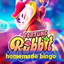 homemade bingo