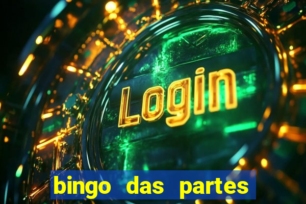 bingo das partes do corpo