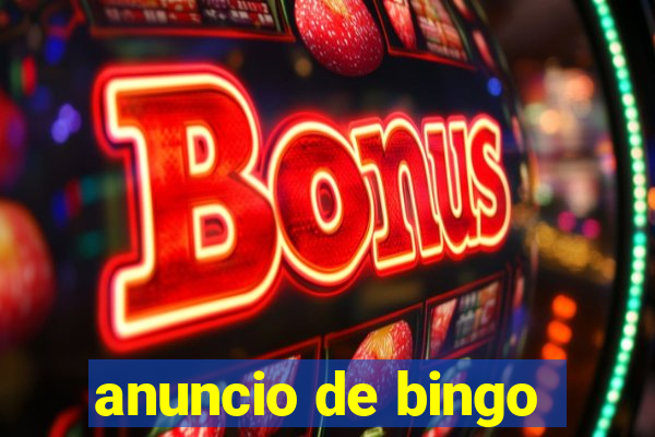 anuncio de bingo