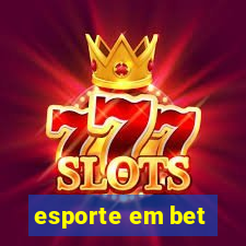 esporte em bet