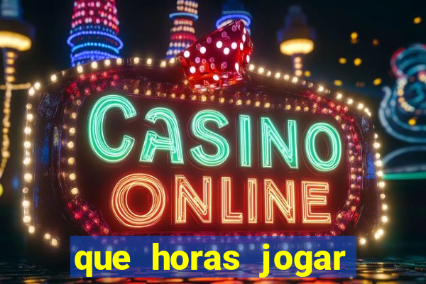 que horas jogar fortune tiger